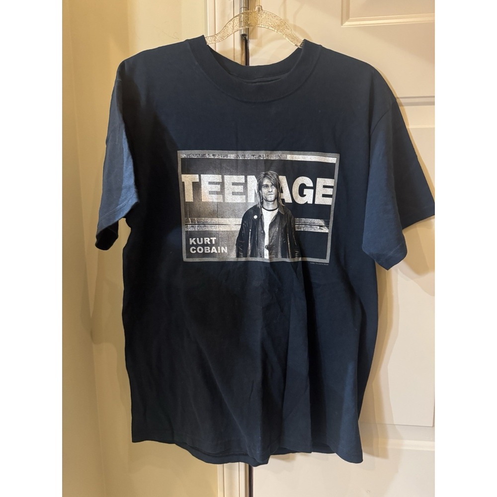 Vintage Kurt Cobain Teenage End Of Music T Shirt Mens 2002 Medium